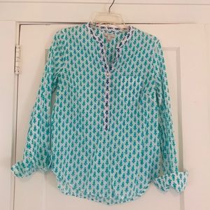 J.Crew batik print popover